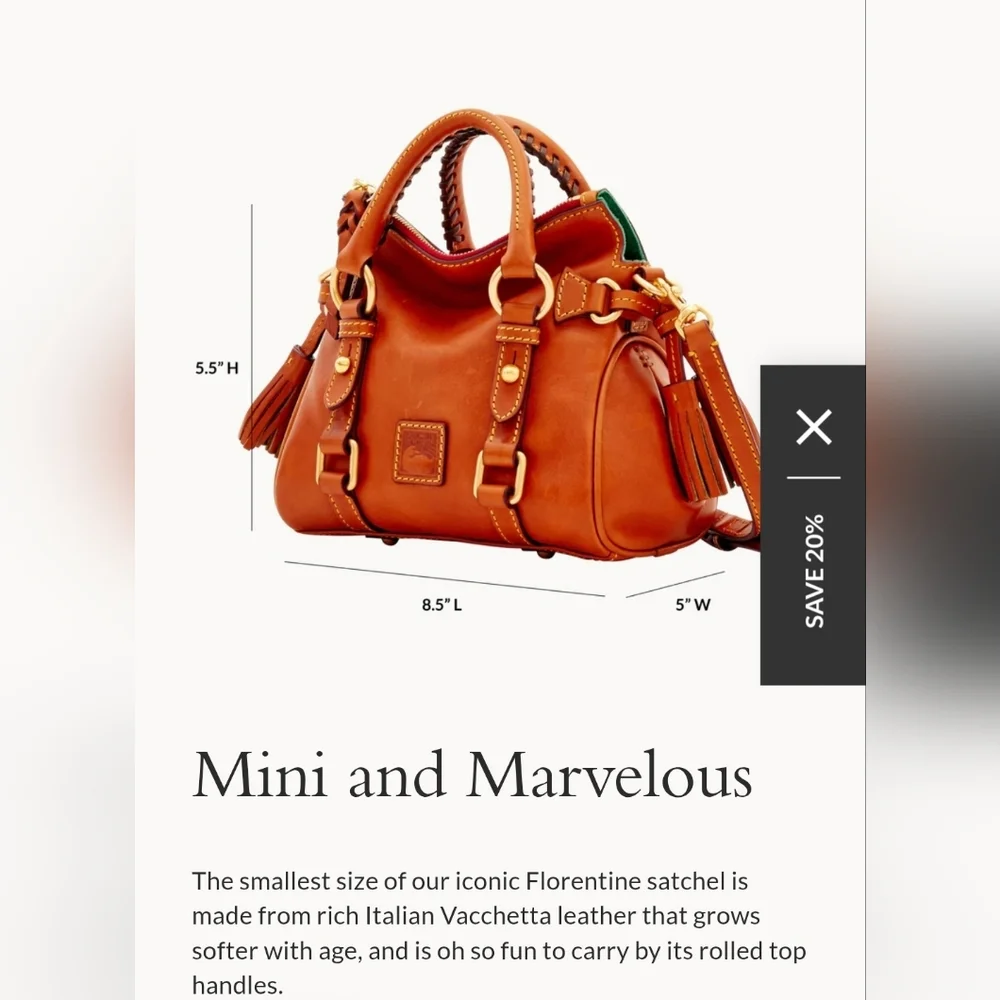 Dooney & Bourke Florentine Nano Satchel Fuchsia EUC - Picture 11 of 12